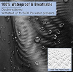 20-22ft Boat Cover Trailerable Marine Grade 600D Black