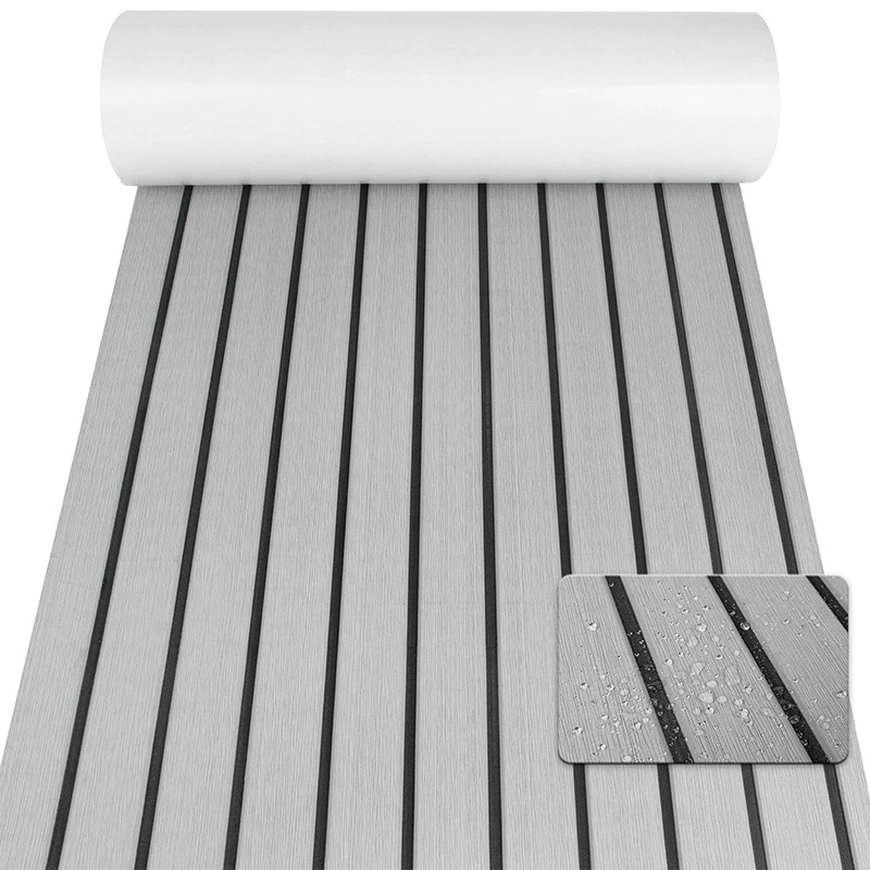EVA Foam Boat Flooring Mat Decking Sheet 240*30*0.6cm Light Grey