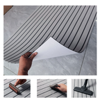 EVA Foam Boat Flooring Mat Decking Sheet 240*30*0.6cm Light Grey