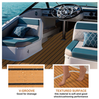EVA Foam Boat Flooring Mat Decking Sheet 240*30*0.6cm Light Grey