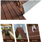 EVA Foam Boat Flooring Mat Decking Sheet 240*30*0.6cm Light Grey