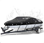 12-14ft Boat Cover Trailerable Marine Grade 600D Black