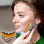 Lymphatic Drainage Facial Brush - Lymphatic Drainage Facial Massage - Chin and Jawline Modeling - Dry Facial Brush