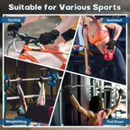 Fitness Gloves - Sports Gloves - Fingerless Gloves - Running Gloves - Unisex - Breathable and comfortable - With wrist support - Suitable for weightlifting, cycling, rowing and fitness training - Black, size L