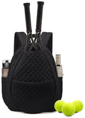 Backpack - Tennis Shoulder Crossbody Bag - Sports Bag - Waterproof Racket Bag - Suitable for Pickles and Badminton - Black
