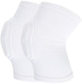 Elbow Pads - 1 Pair Arm Support Fitness Arm Knee Pads - Breathable Anti-Impact Sponge Elbow Pads - Suitable for Basketball, Football, Tandem Elbow Pads, Volleyball, White