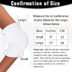 Elbow Pads - 1 Pair Arm Support Fitness Arm Knee Pads - Breathable Anti-Impact Sponge Elbow Pads - Suitable for Basketball, Football, Tandem Elbow Pads, Volleyball, White