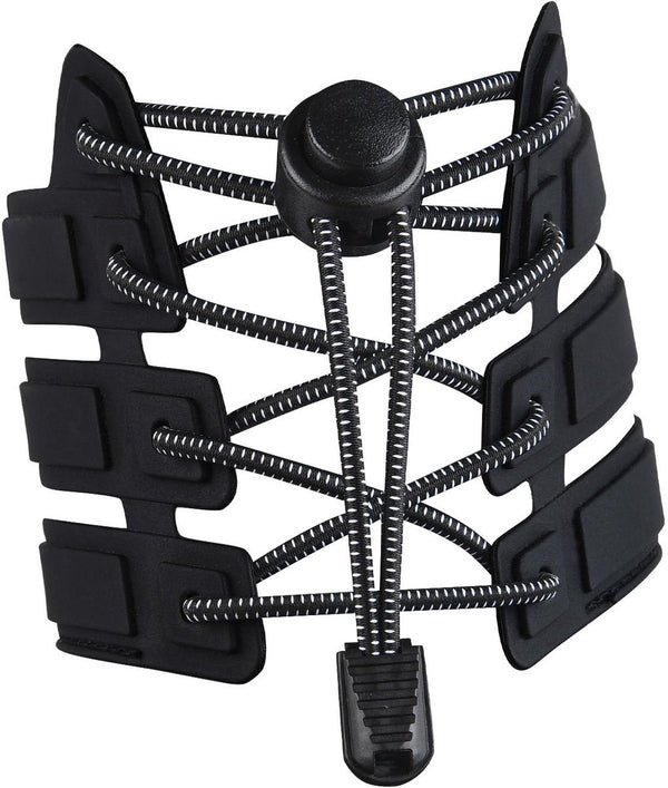 120cm Sneaker Laces with Strong Buckle and Quick-release Function - Black