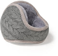 Earmuffs - Fleece Earmuffs - Knitted Earmuffs - Earmuffs for Adults - Warm Earmuffs - Warm Winter Earmuffs - Foldable - Unisex, Suitable for Outdoor Activities (Gray)