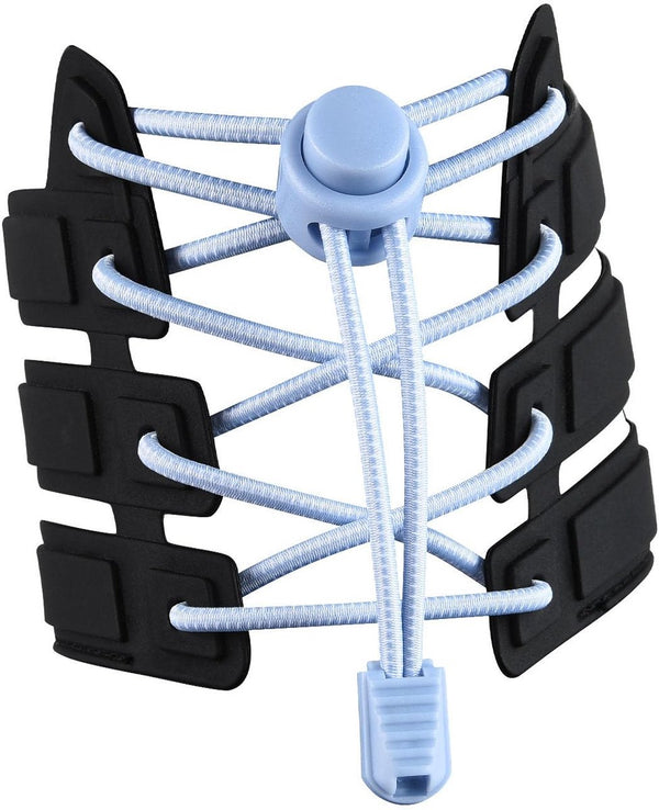 120cm Sneaker Laces with Strong Buckle and Quick-release Function - Light blue