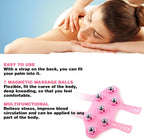 Ball Massage Gloves - Massage Gloves - Portable Body Massage Roller - Palm-Shaped Massage Gloves - Metal Ball Massager