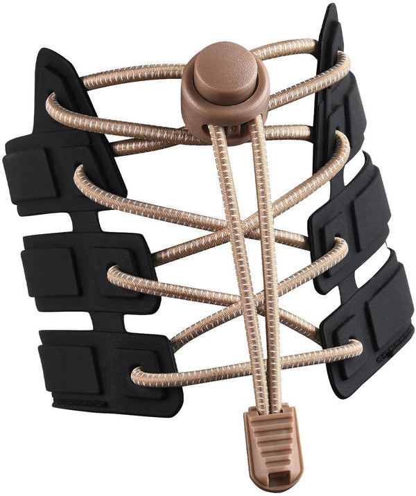 120cm Sneaker Laces with Strong Buckle and Quick-release Function - Apricot