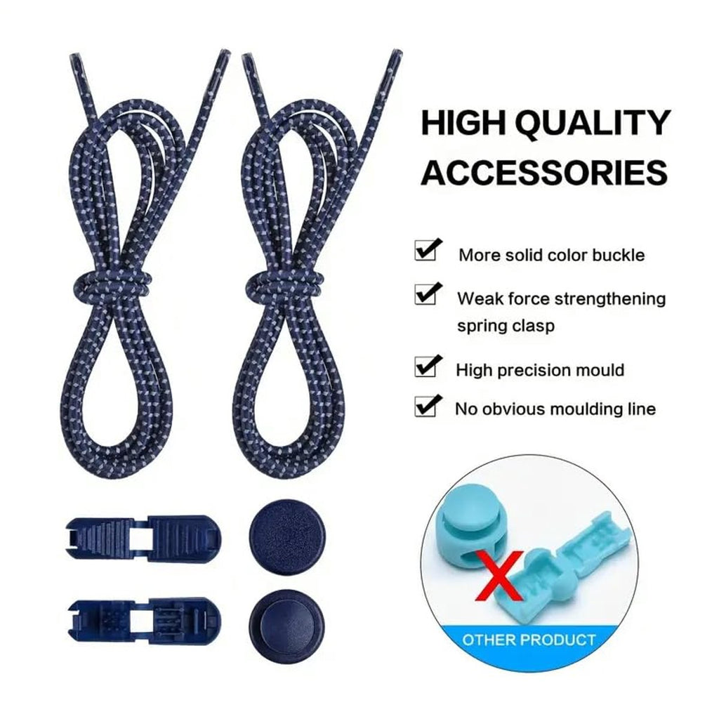 Sneaker Laces 120CM suitable for Sneakers - Elastic laces without a tie - Suitable for students and adults - With strong buckle and quick-release function (Apricot)