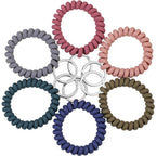 Elastic Bracelet Keychain - Flexible Spiral Bracelet Keychain - For Sauna, Gym, Swimming Pool, ID Card & Outdoor Sports 6-Pack