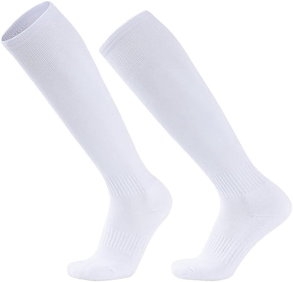 Anti-Slip Thickened Sports Training Socks - White (Sizes 37-44)