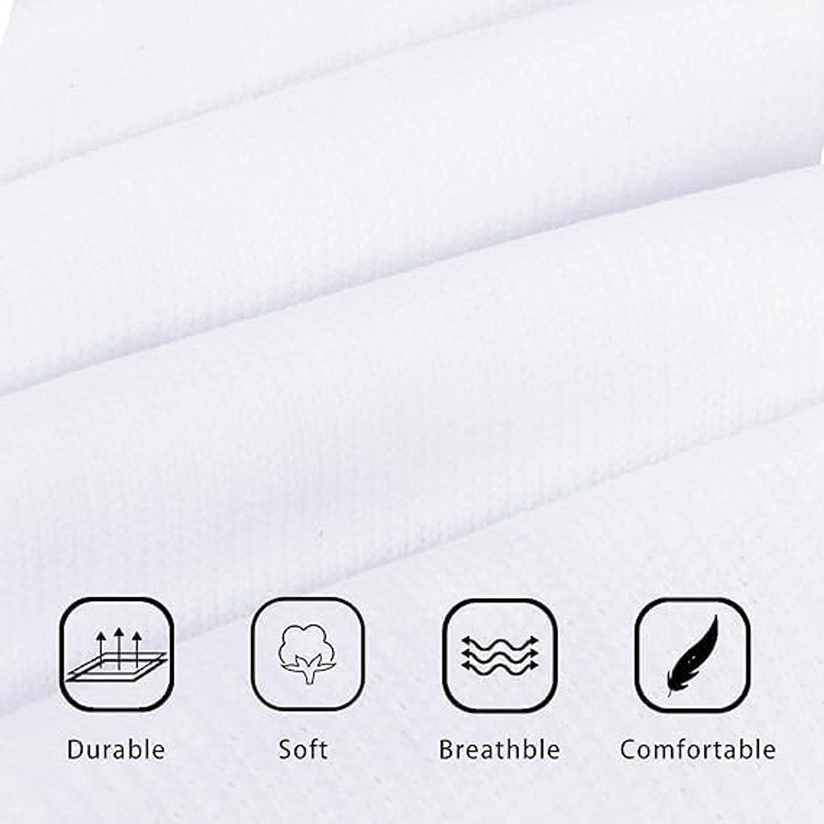 Socks - Sports Socks - Anti-Slip Thickened - Football Socks - Training Socks - Breathable and Sweat-Wicking Socks - White - Sizes 37-44