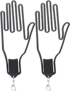2-Pack Glove Supports - Black Plastic Frame to Prevent Deformation - For Golf & Outdoor Gloves
