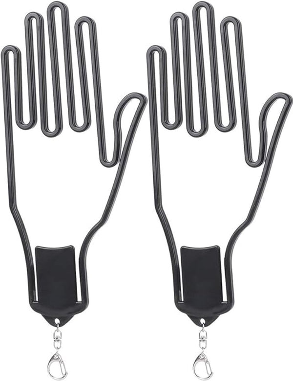 2-Pack Glove Supports - Black Plastic Frame to Prevent Deformation - For Golf & Outdoor Gloves