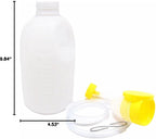 Urinal Men - Pee Bottle Men - Camping Toilet - Plastic - Urinal for Men - Anti-splash Urine Cup - Large 1700ml - Urinal Men with Lid - Reusable - For the Elderly, Hospital, Camping