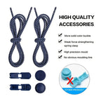 Sneaker Laces 120CM suitable for Sneakers - Elastic laces without a tie - Suitable for students and adults - With strong buckle and quick-release function (Fluorescent Green)