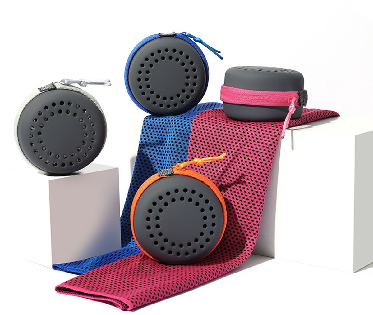 Cooling Towel for Summer & Sports - Quick-Drying & Cooling - Quick-Drying Towels - Cooling Towels for Running - With Storage Box - 30x80 cm (Adult Size) Purple