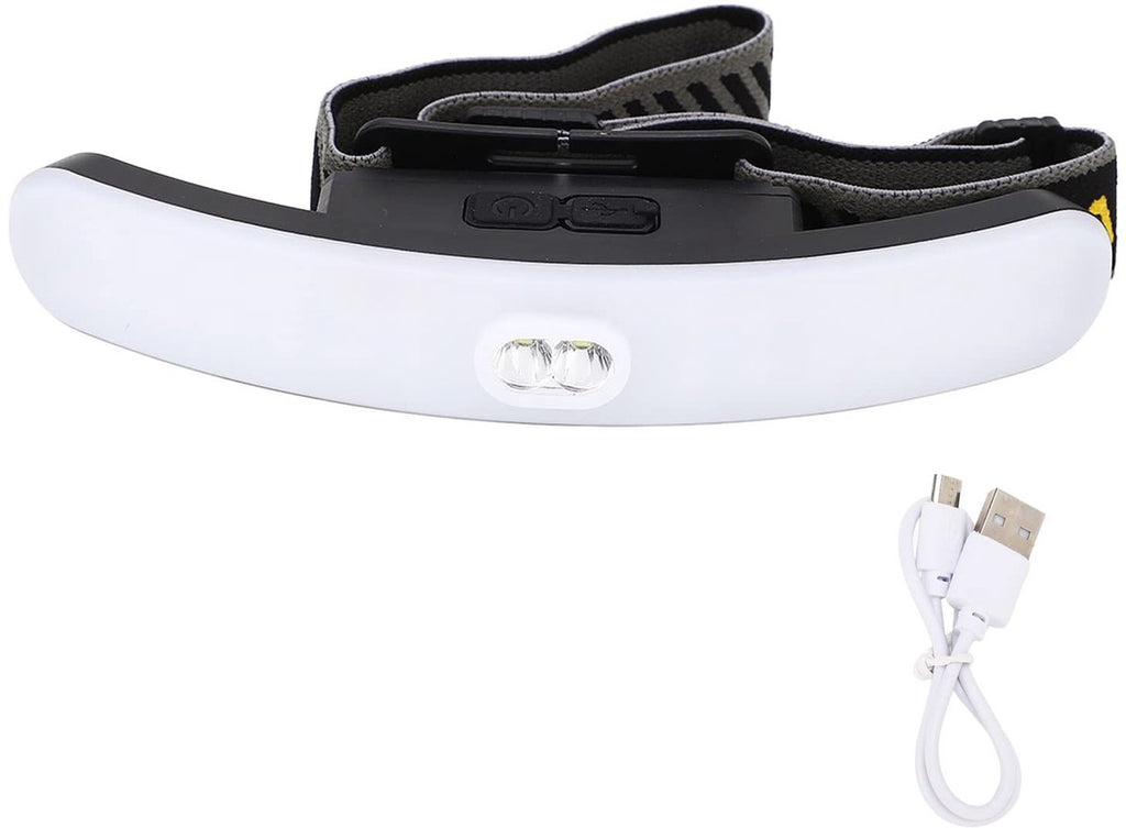 Headlamp LED Rechargeable - Headlight - COB Headlamp - 6 Light Modes - USB Rechargeable - Headlamp Flashlight - Suitable for Fishing and Running