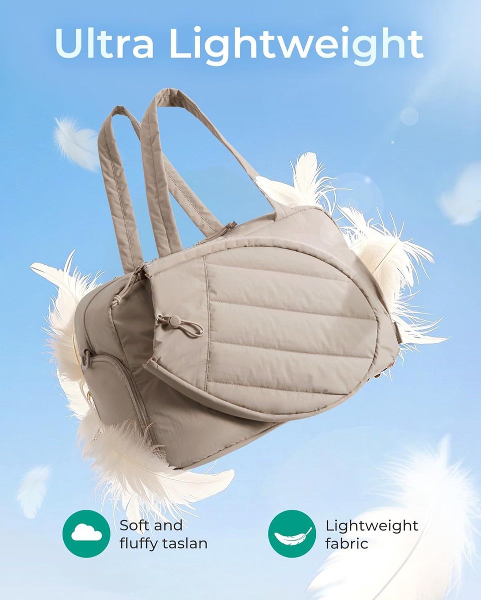Tennis Bag - Tennis Backpack - 42L with Shoe Compartment - Sports Bag - Waterproof Racket Bag - Protective Racket Compartment - Portable as a Shoulder Bag - Gray