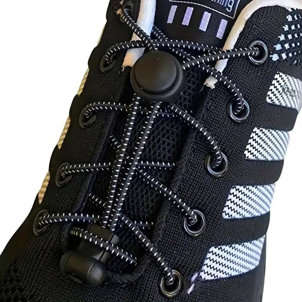Sneaker Laces 120CM suitable for Sneakers - Elastic laces without a knot - Suitable for students and adults - With strong buckle and quick-release function (Light pink)