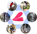 Overshoes - 1 Pair - Waterproof Silicone Overshoes - Reusable, Non-slip, Suitable for Outdoor Activities (Pink - Size M)