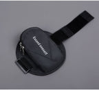 Sports Bag - Running Armband - Phone Holder for Running - Reflective Sports Accessories - With Adjustable Shoulder Strap - Suitable for Running, Camping and Hiking (Black)