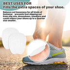 Felt sole - 5 pairs of felt tongue pads - Soft, adhesive tongue pads - Non-slip tongue pads - Tongue pads - Large - White