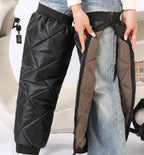 Insulated leg protectors for motorcycle riding - Windproof and waterproof leg protectors - Warm knee protectors for skiing and motorcycling in winter