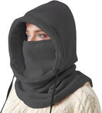 Windproof Hat – Warm Fleece Ski Mask & Winter Mask – Face & Neck Protector for Cold Weather – Suitable for Motorcycling, Cycling & Outdoors – Unisex（Gray）