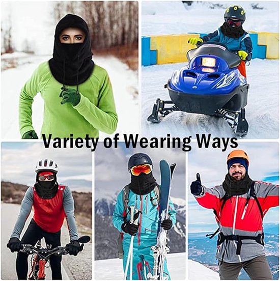 Windproof Hat – Warm Fleece Ski Mask & Winter Mask – Face & Neck Protector for Cold Weather – Suitable for Motorcycling, Cycling & Outdoors – Unisex（Gray）