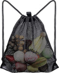 Black Sports Bag - 40*45cm - Mesh - Drawstring - Suitable for fitness, sports, swimming, diving, travel, yoga, dancing, camping, hiking