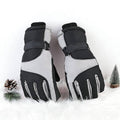 Gloves - Winter ski gloves - Warm gloves - Non-slip, thickened - Waterproof - Suitable for cold weather - Cycling gloves - Sizes S/M - Black/Gray