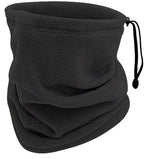 Winter Neck Warmer – Warm Ski Scarf and Face Covering against Cold and Wind – Comfortable and Thermal, Ideal for Skiing, Cycling and Outdoor Activities (Black)