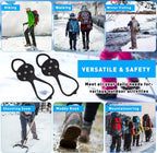 Non-slip sole for snow boots - 4 pairs - Safe walking on ice and snow - Suitable for size M (34-40) - Non-slip studs - Suitable for winter walking, hiking, jogging, strolling and mountaineering