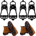 Non-slip snow boots - Set of two - Safe walking on icy and snowy surfaces - Suitable for size L (40-48) - Non-slip spikes - Suitable for winter walking, hiking, jogging, strolling and mountaineering