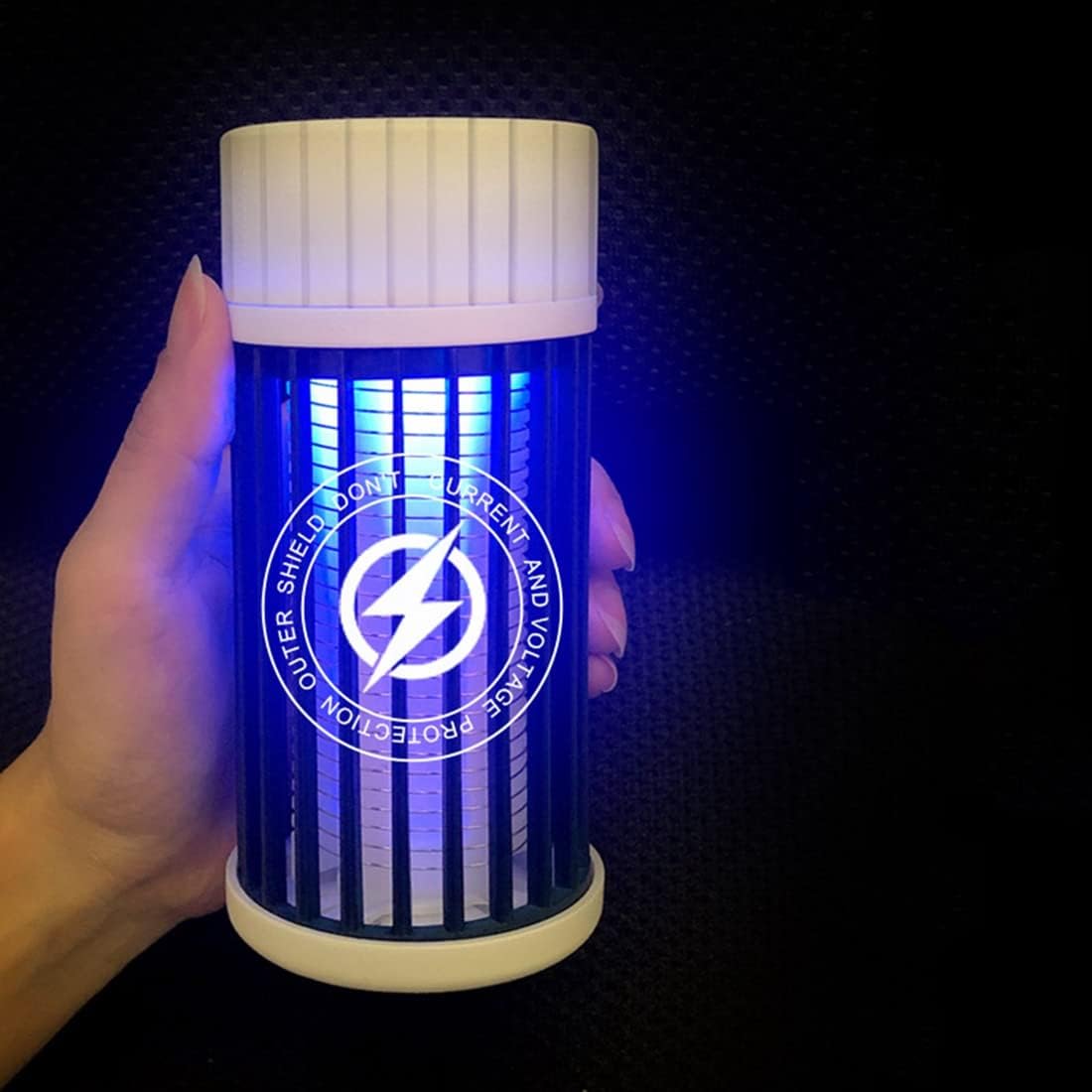 Outdoor Mosquito Trap - Rechargeable with UV Light (365 nm) - Silent and Portable - Can Also Be Used as a Night Light