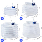Collapsible Bucket - Collapsible Water Container - Portable & BPA Free Water Tank - Kettle - Bucket - Suitable for Caravan, Camping, Hiking, BBQ, Travel, Outdoor Use - 3L