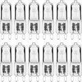 Halogen lamp - G9 Clear halogen lamp - Warm yellow light - 230V 28W - Suitable for pendant lamps - 10 pieces