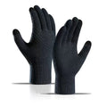 Gloves - Winter Touchscreen Gloves - Fleece Lined, Thick, Warm, Pineapple Pattern, Unique Finger Design - Cold and Windproof