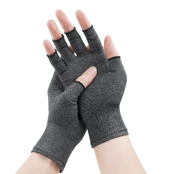 Fingerless Arthritis Compression Gloves for Pain Relief (Size M)