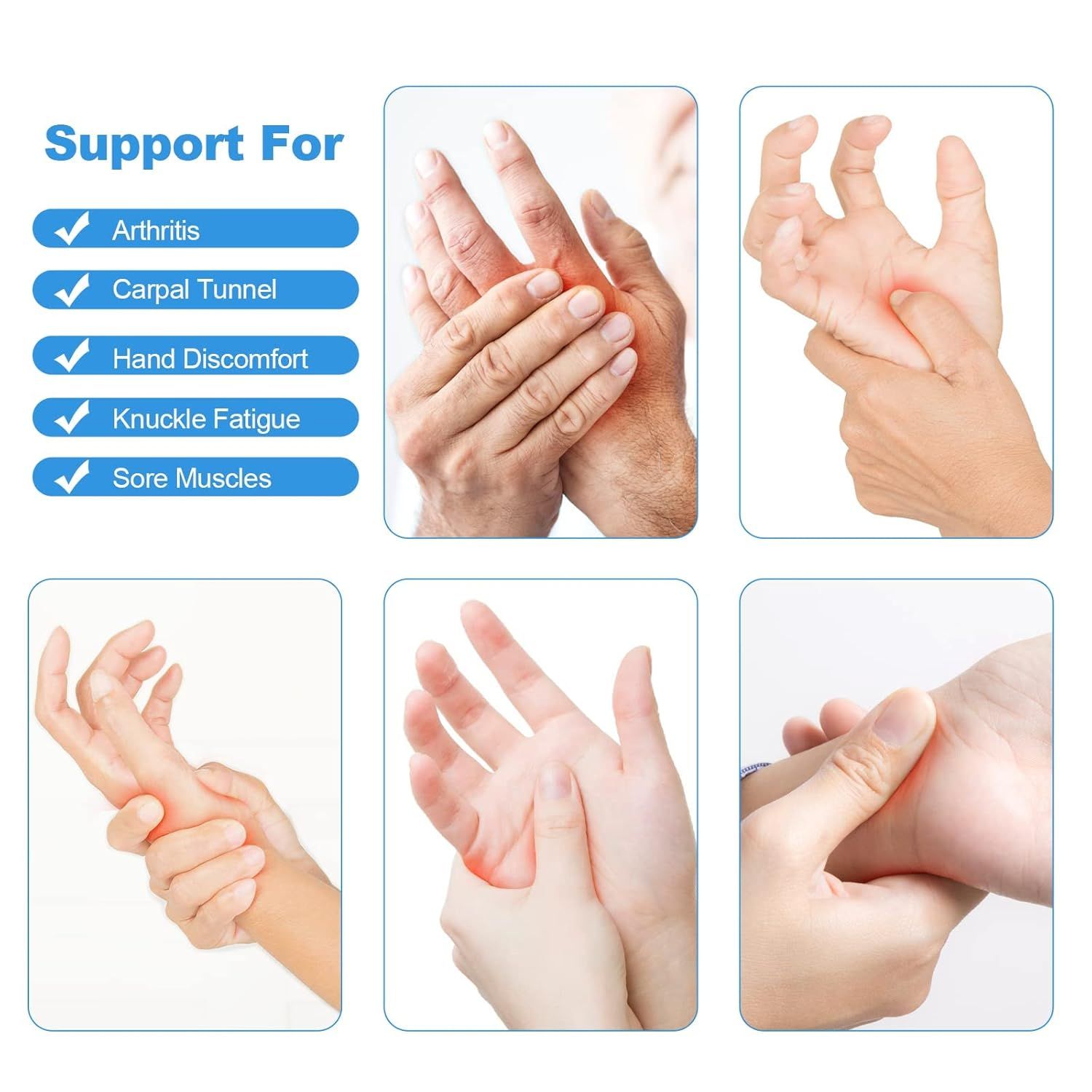 Fingerless Arthritis Compression Gloves for Pain Relief and Warmth, Breathable Cotton Spandex Blend for Typing Gaming and Daily Activities Size M