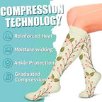 Compression Socks for Women and Men Circulation 6 Pairs, Graduated Support for Running Athletic Sports S/M, Breathable Nylon Blend for All-Day Comfort and Recovery