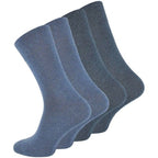 Dark Grey Loose Elastic Socks 8-Pack for Sensitive Legs, Piqué Woven Comfort Band for Even Pressure, Size 39-42 for Men and Women