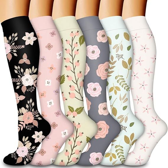 Compression Socks for Women Men Circulation (6 Pack)
