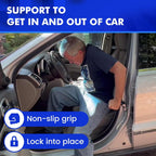 Compatible 2pcs Car Door Handle Assistance for Elderly: Vehicle Support Auto Grab Cane for Getting In and Out of Window Breaker