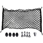 High Performance Luggage net for car, flexible luggage net, safety net with 4 hooks, Made of Nylon, Black Color